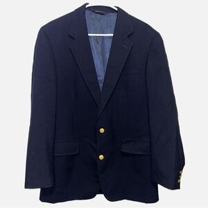 Brooks Brothers Brooksease 100% Wool Blazer Jacket 41 LG